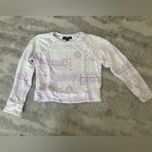 FBZ flowers by Zoe girls paisley Purple Patterned Sweater size 5